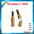 Popular recycled paper wine bottle USB Flash drive